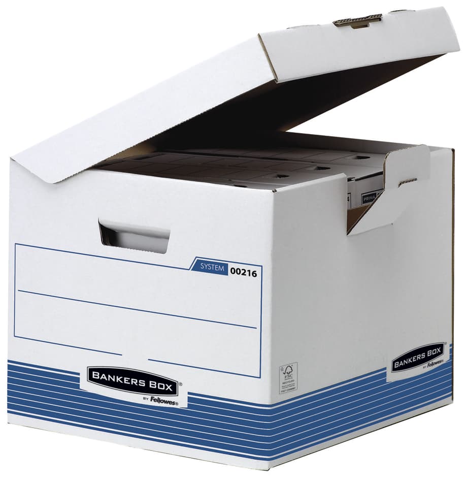 Fellowes Bankers Box System Archiv-Klappdeckelbox Kubus