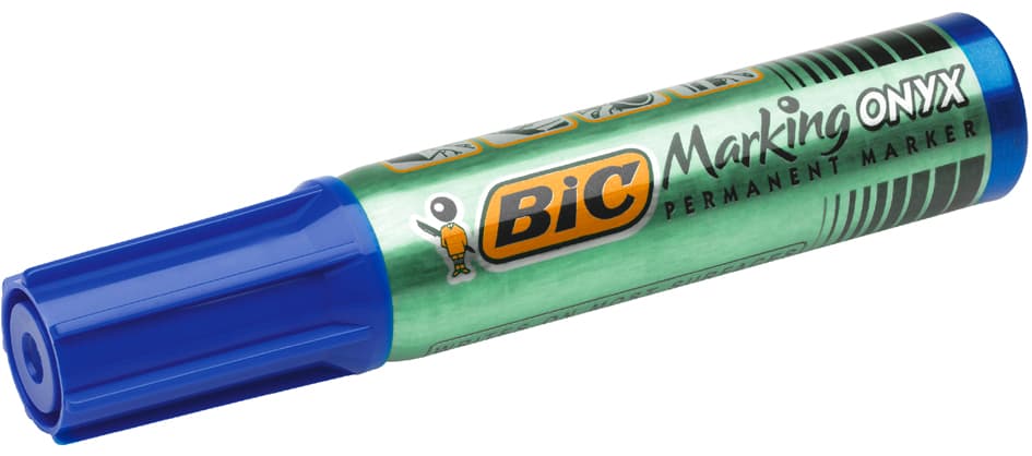 Bic Permanent-Marker Marking Onyx 1481, Keilspitze, Blau