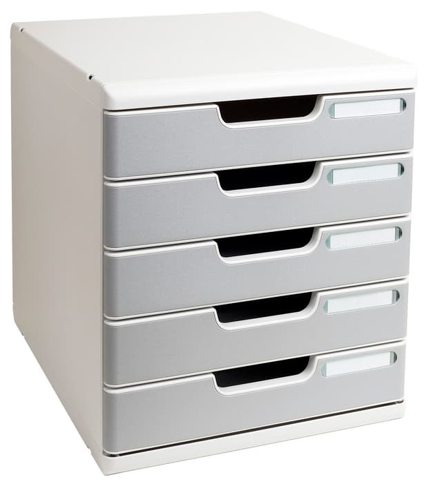 Exacompta Schubladenbox Modulo A4, 5 Schübe, Blau