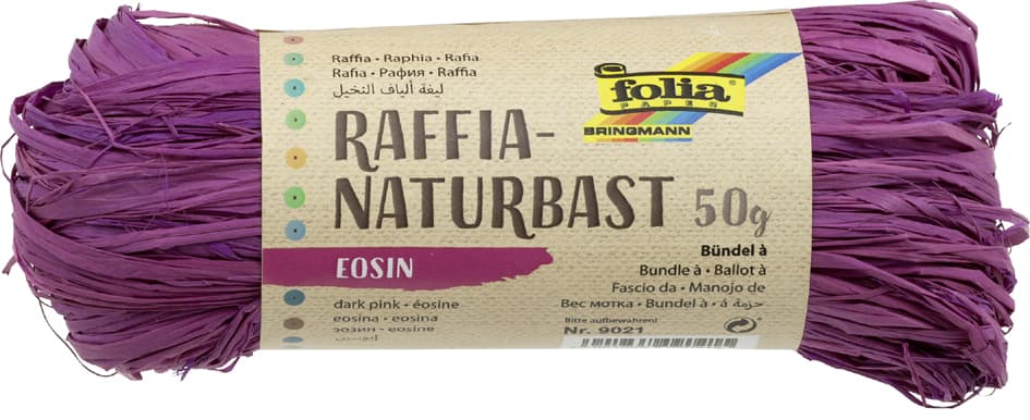 Folia Raffia-Naturbast, 50 G, Eosin