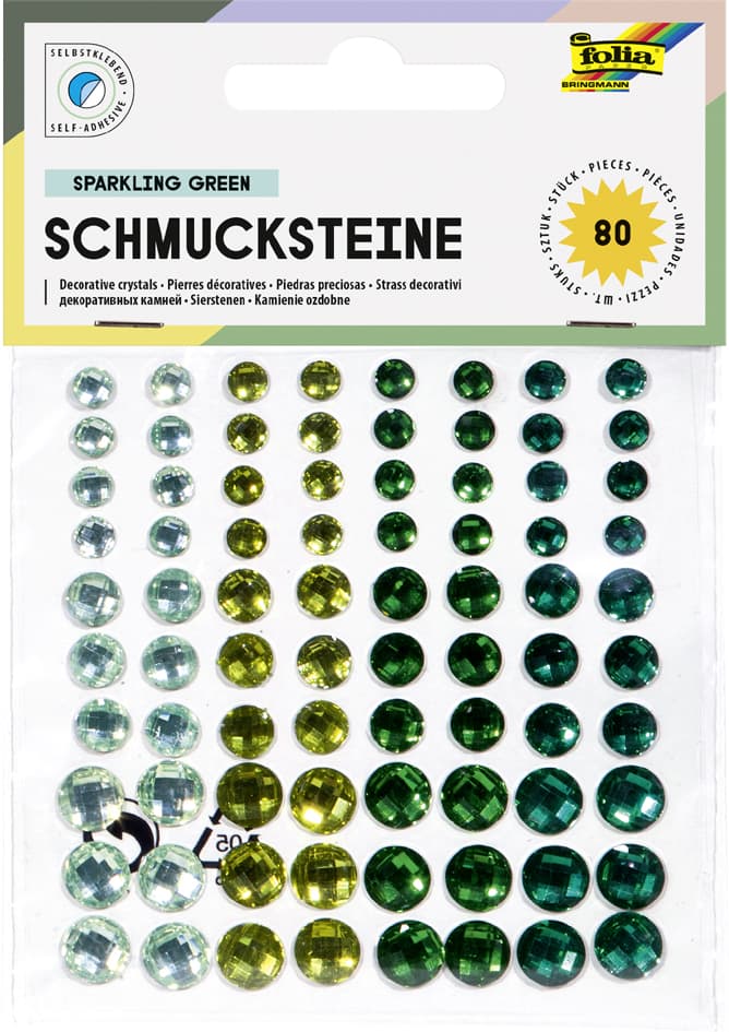 Folia Schmucksteine , Emerald Dream, , Selbstklebend