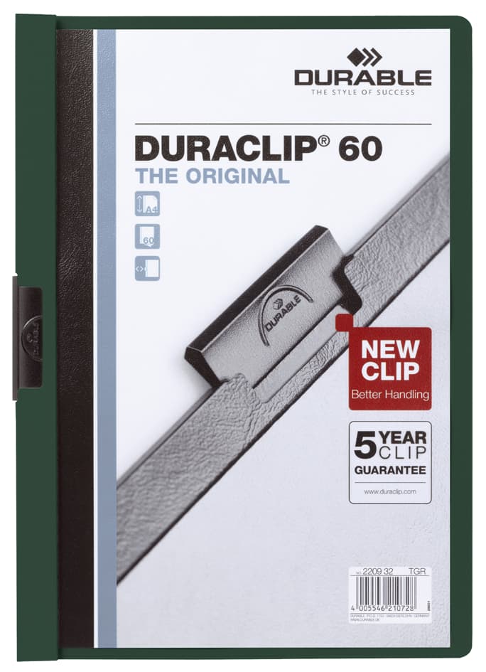 Durable Klemmhefter Duraclip Original 60, Din A4, Petrol