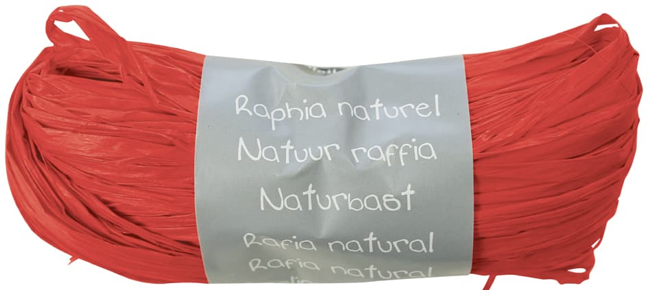 Clairefontaine Raffia-Naturbast, Rot