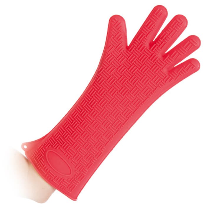 Hygostar Silikon-Handschuh Heatblocker, Rot, Länge: 350 Mm