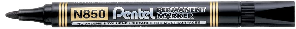 Pentel Permanent-Marker N850, Schwarz, Rundspitze