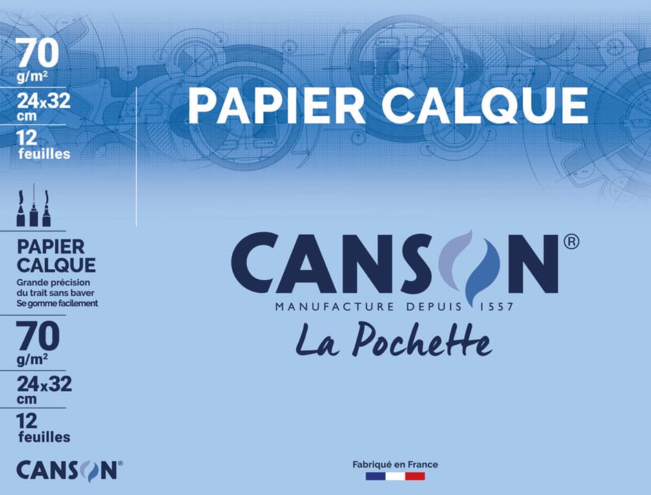 Canson Transparentpapier, Satiniert, 240 X 320 Mm, 90 G/Qm