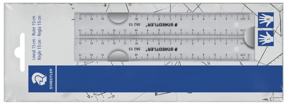 Staedtler Flachlineal-Set, 150 Mm, Aus Kunststoff