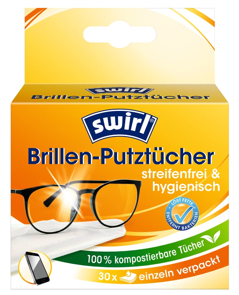 Swirl Brillen-Putztücher, 30er Großpackung