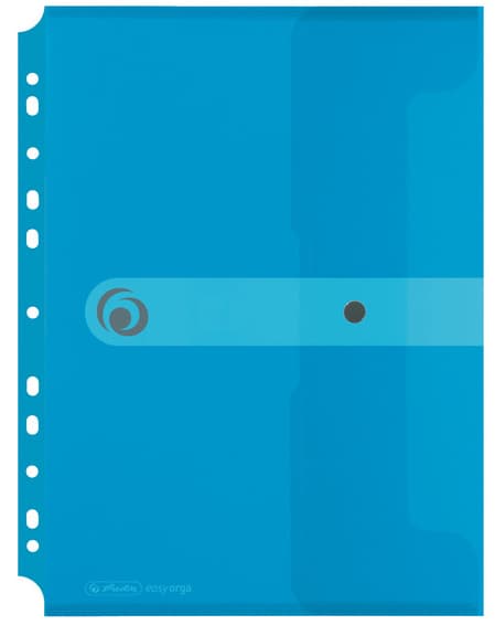 Herlitz Dokumententasche Easy Orga To Go, Transparent-Blau