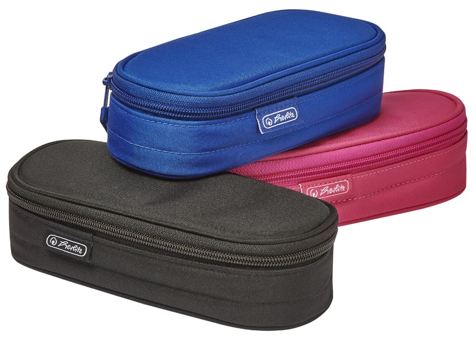 Herlitz Schlamper-Etui, Aus Nylon, Blau