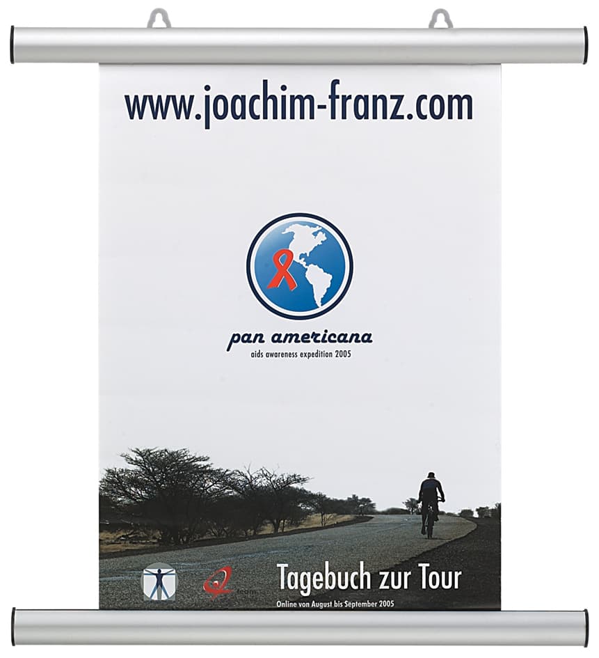 Franken Plakatleiste, Aluminium, Silber, Länge: 1.205 Mm