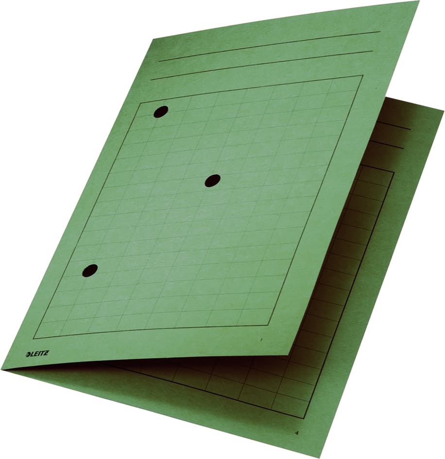 Leitz Umlaufmappe, Din A4, Manilakarton 320 G/Qm, Grün