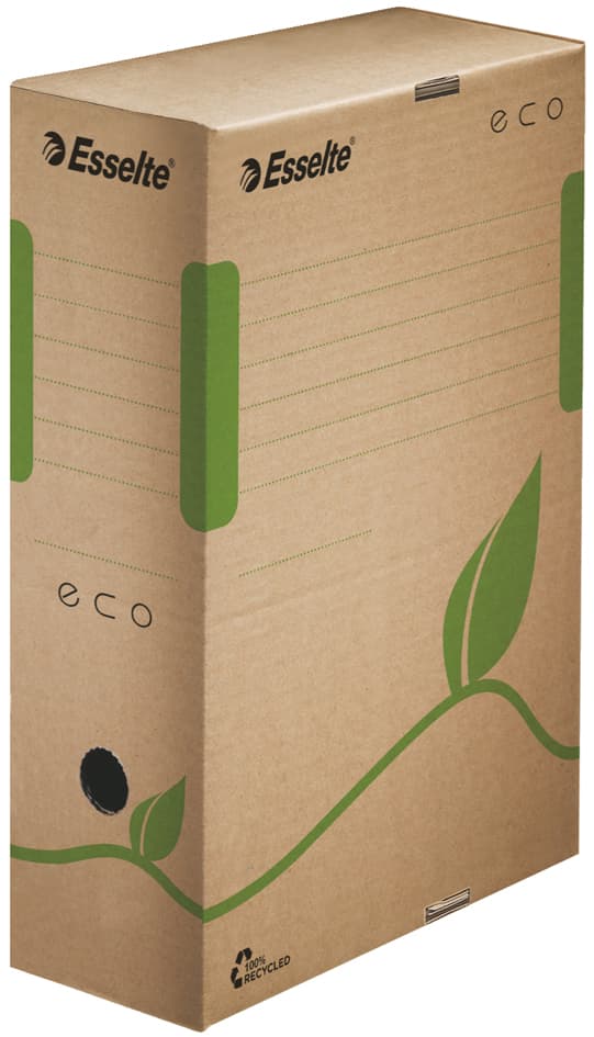 Esselte Archiv-Schachtel Eco, Din A4, Braun, (B)100 Mm