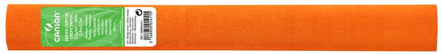 Canson Krepppapier-Rolle, 32 G/Qm, Farbe: Orange (58)