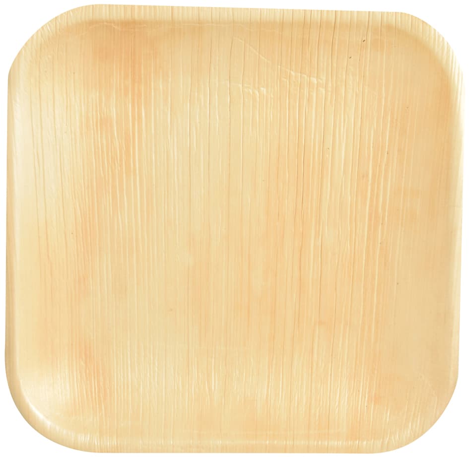 Papstar Palmblatt-Teller , Pure, Eckig, 180 X 180 Mm, 25er