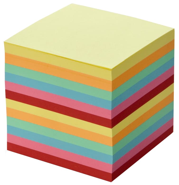 Folia Zettelboxeinlage, 90 X 90 Mm, 700 Blatt, Farbig