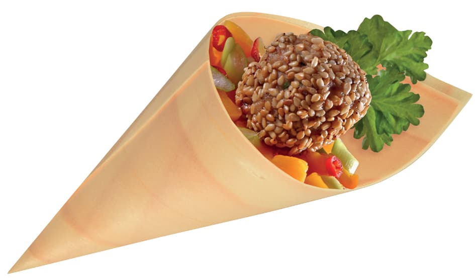Papstar Fingerfood-Spitztüte , Pure, , Durchmesser: 95 Mm