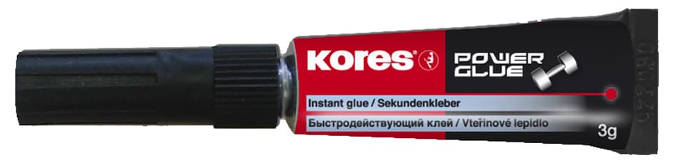 Kores Sekundenkleber , Powerglue Gel, , 3 G, Tube