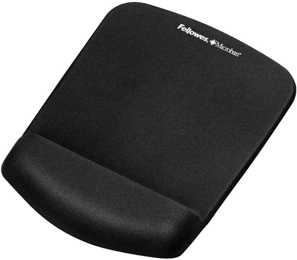 Fellowes Handgelenkauflage Plushtouch Mit Mauspad, Schwarz