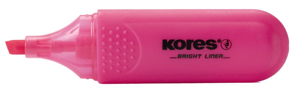 Kores Textmarker , Bright Liner, , Farbe: Pink