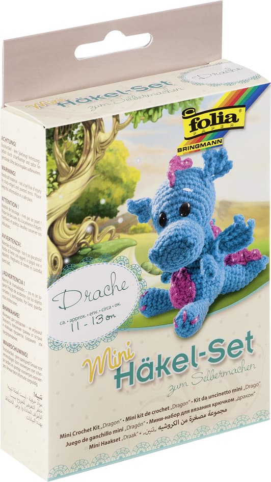 Folia Mini-Häkelset , Drache,
