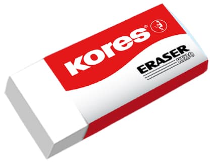 Kores Kunststoff-Radierer , Ke30, , (B)40 X (T)21 X (H)10 Mm