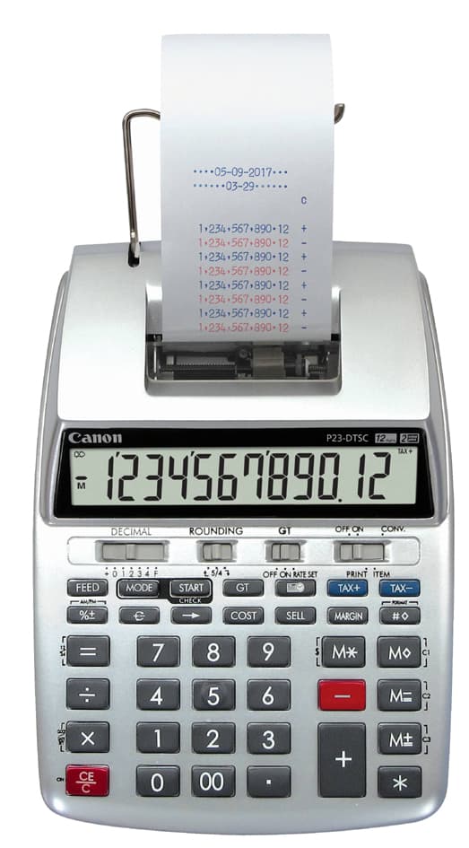 Canon Druckender Tischrechner P-23 Dtsc Ii, Lc-Display