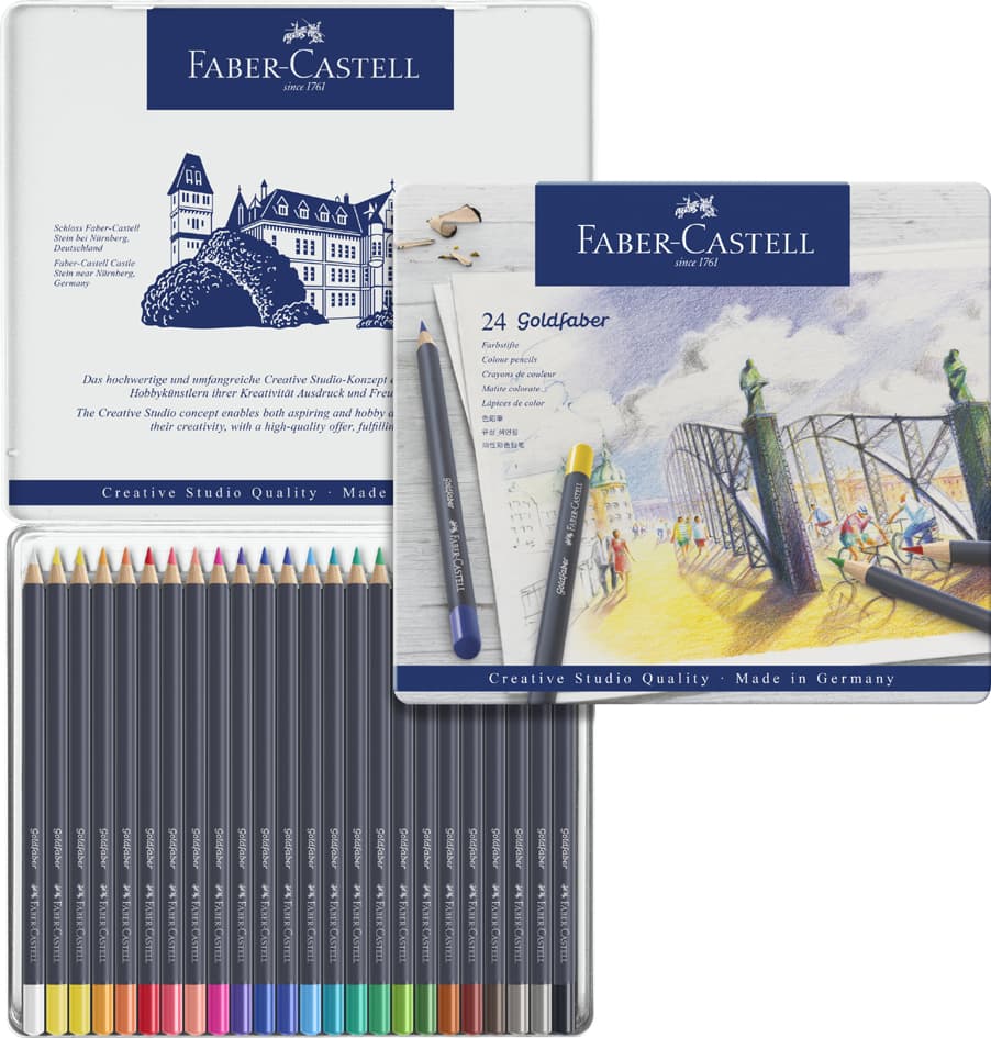 Faber-Castell Buntstifte Goldfaber, 36er Metalletui