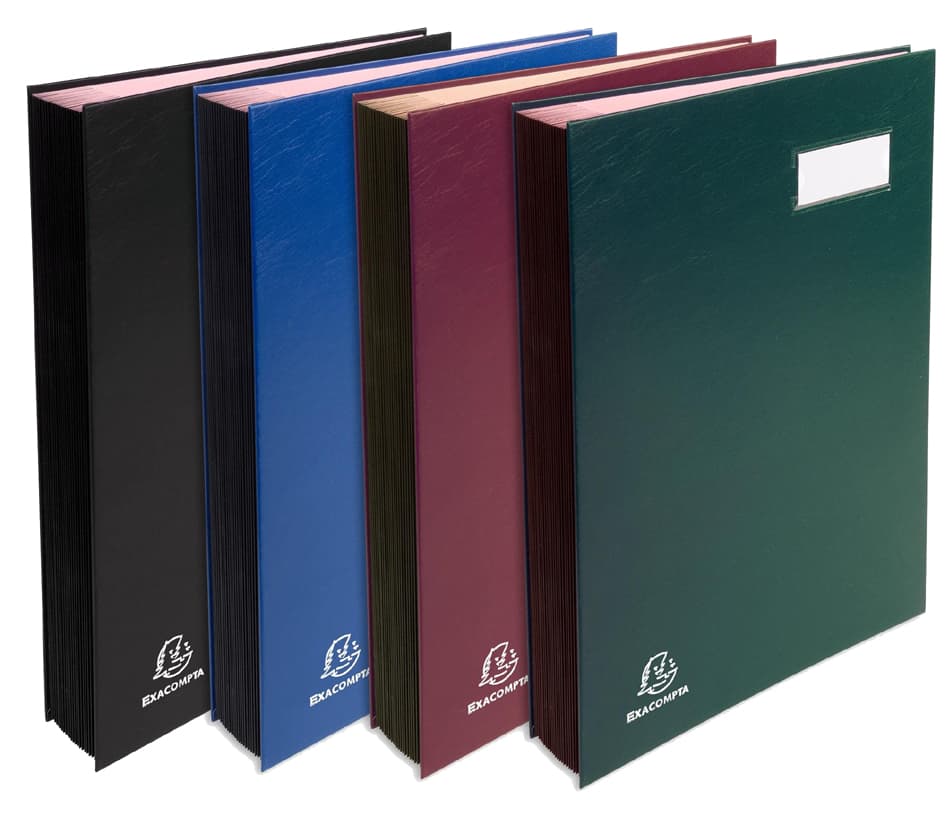 Exacompta Unterschriftenmappe, Din A4, 24 Fächer, Blau