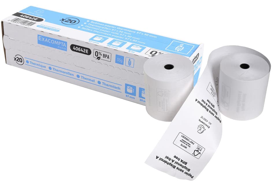 Exacompta Thermorollen Für Kassensysteme, 80 Mm X 85 M