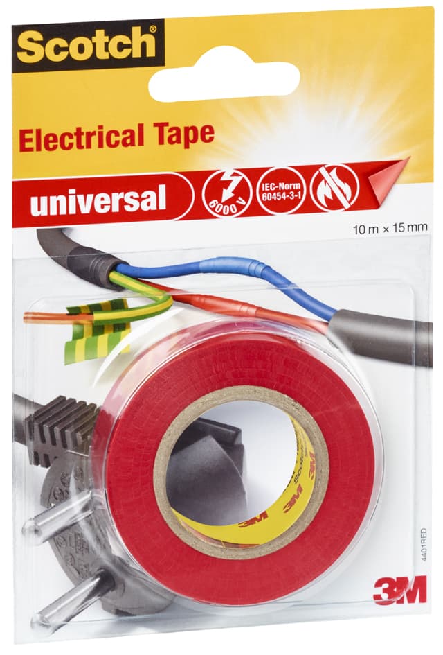 Scotch Isolierband Universal, 15 Mm X 10 M, Rot