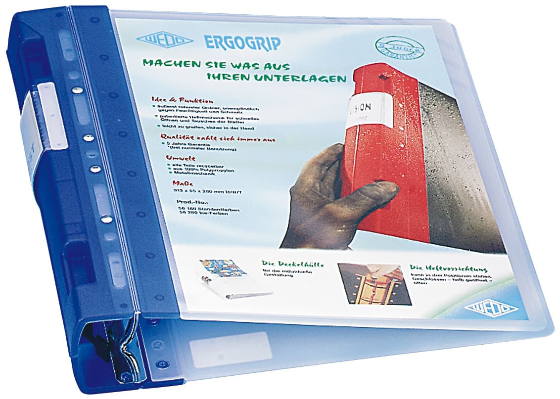 Wedo Ergogrip Präsentations-Ordner Ice, 56 Mm, Ice-Blau
