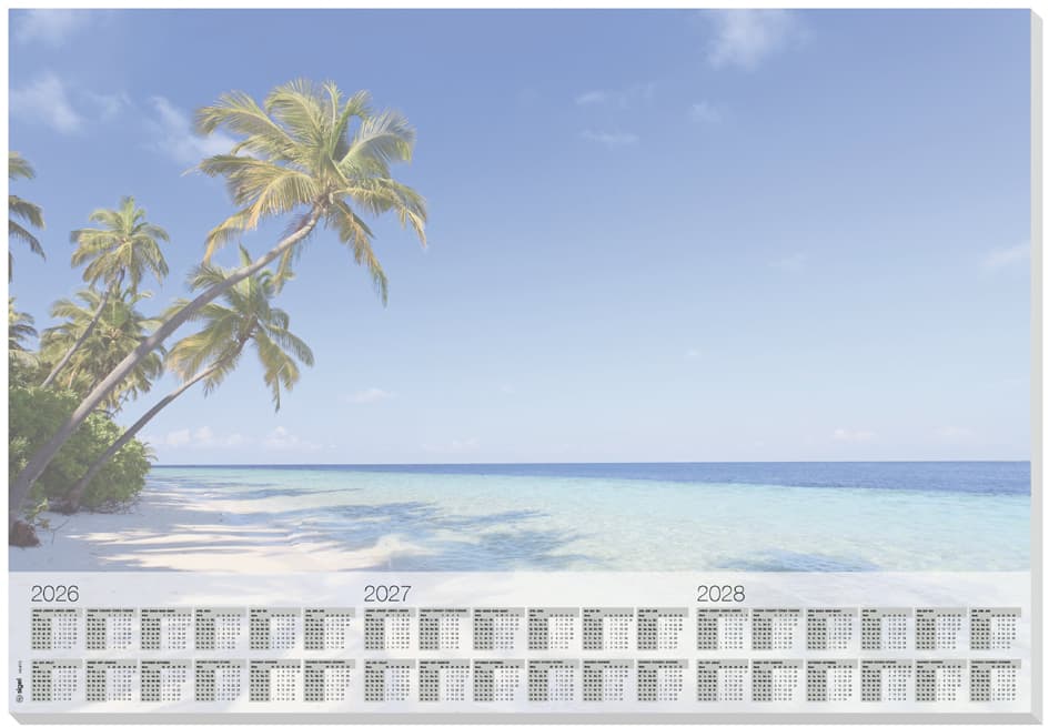 Sigel Papier-Schreibunterlage , Beach, , 595 X 410 Mm