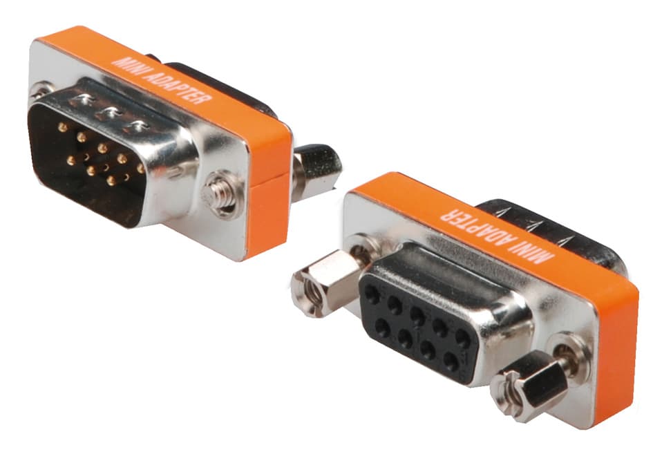 Digitus Null-Modem-Adapter, 9 Pol Sub-D, Stecker - Kupplung