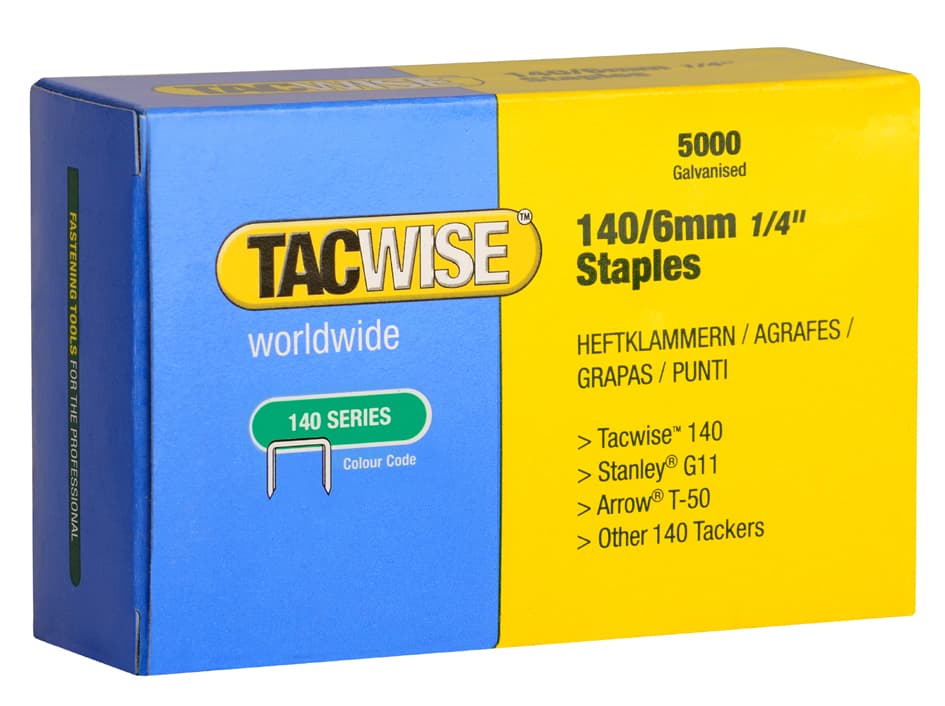 Tacwise Heftklammern 140/6 Mm, Verzinkt, 5.000 Stück