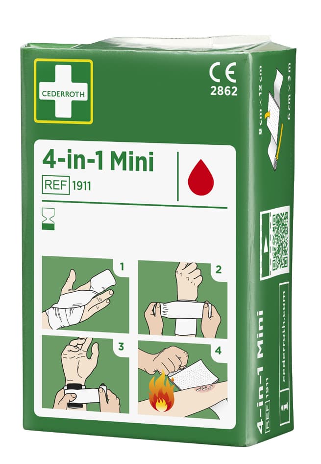 Cederroth 4-In-1 Blutstiller-Verband, Mini