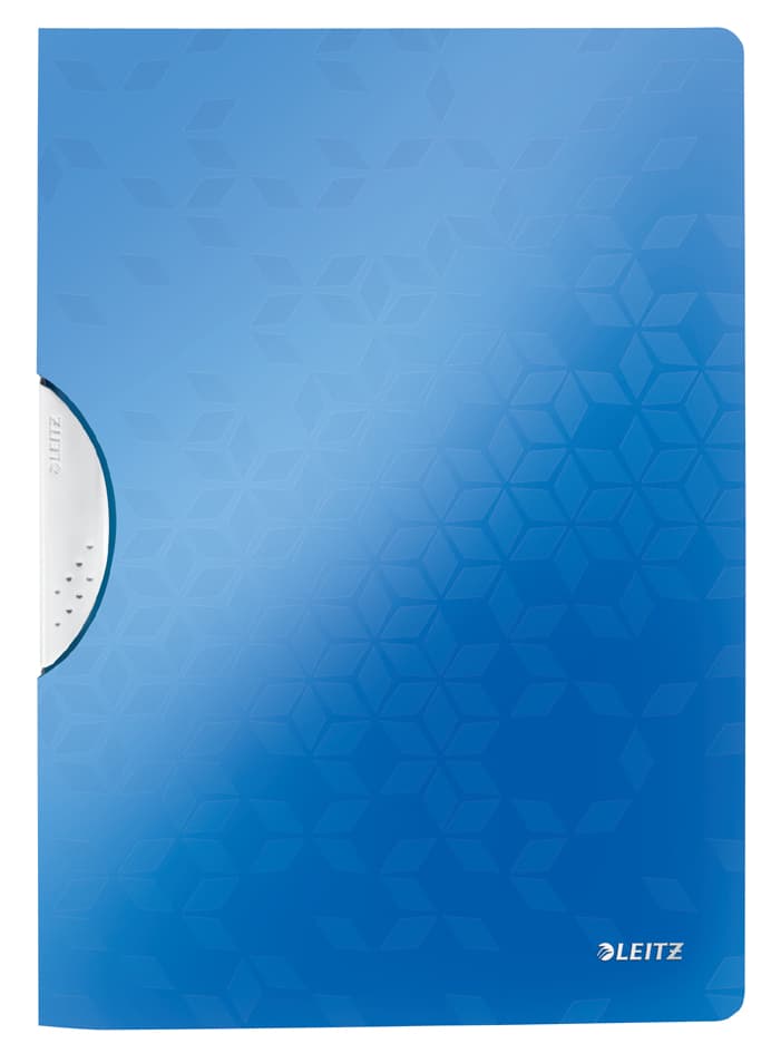 Leitz Klemmhefter Wow Colorclip, Din A4, Pp, Blau-Metallic