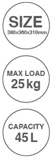 Pavo Klapp-Transportkarre Mit Klappbox, Tragkraft: Bis 25 Kg
