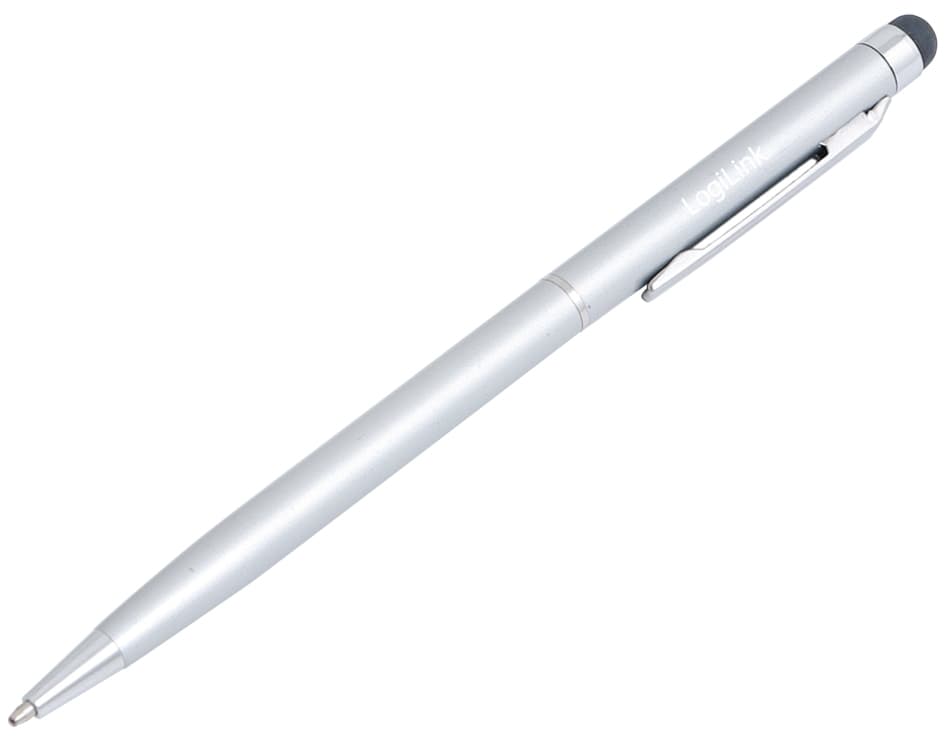 Logilink Eingabestift Mit Kugelschreiber, Silber