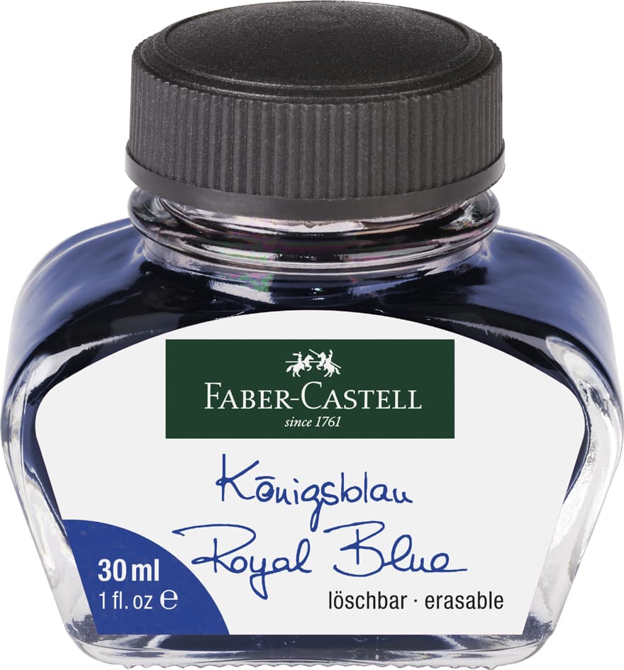 Faber-Castell Tinte Im Glas, Schwarz, Inhalt: 62,5 Ml