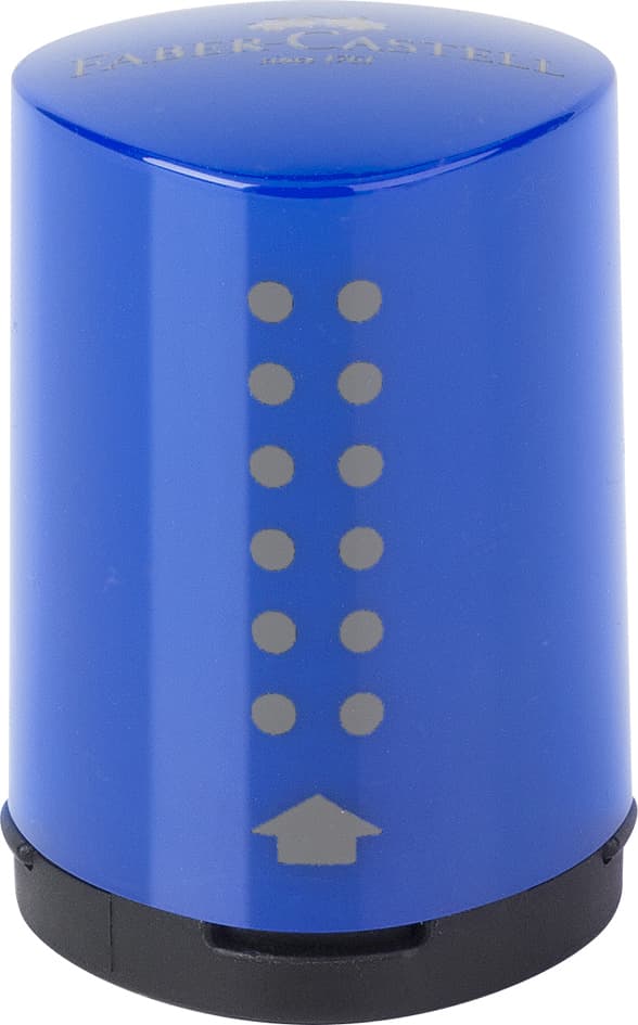 Faber-Castell Einfachspitzdose Grip 2001 Mini, Blau/Rot