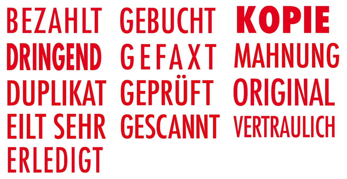 Colop Textstempel Printer 20 L , Gescannt, , Mit Textplatte