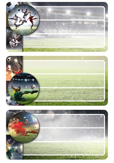 Herma Buchetiketten , Football, , Beglimmert