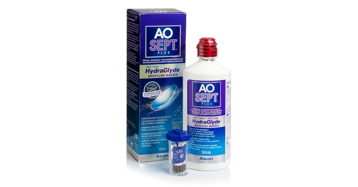 Aosept Plus Mit Hydraglyde 360 Ml Mit Behälter