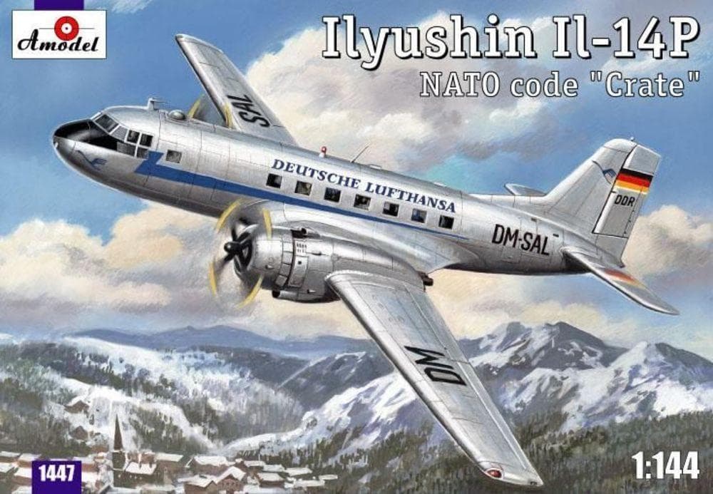 Ilyushin Il-14p Ddr Lufthansa Civil Airc
