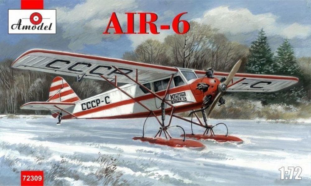 Air-6 Soviet Monoplane On Skis