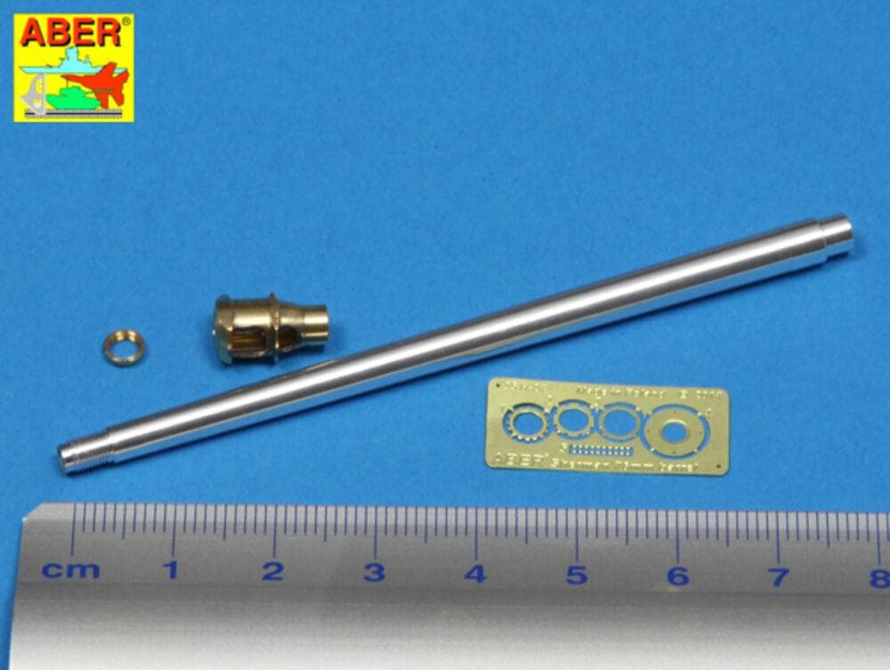 U.S 76 Mm M1a2 Barrel With Muzzle Brake For Sherman M4 & M-18 Hellcat