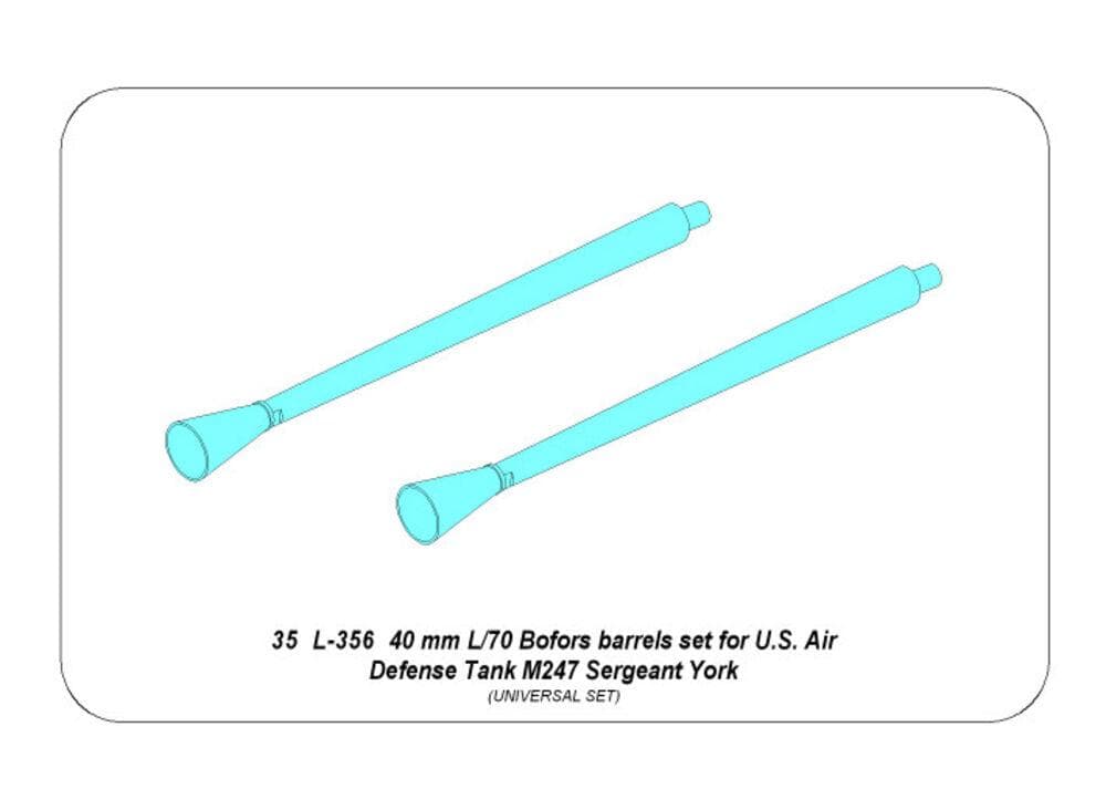 40 Mm L/70 Bofors Barrels Set For U.S.  M247 Sergeant York