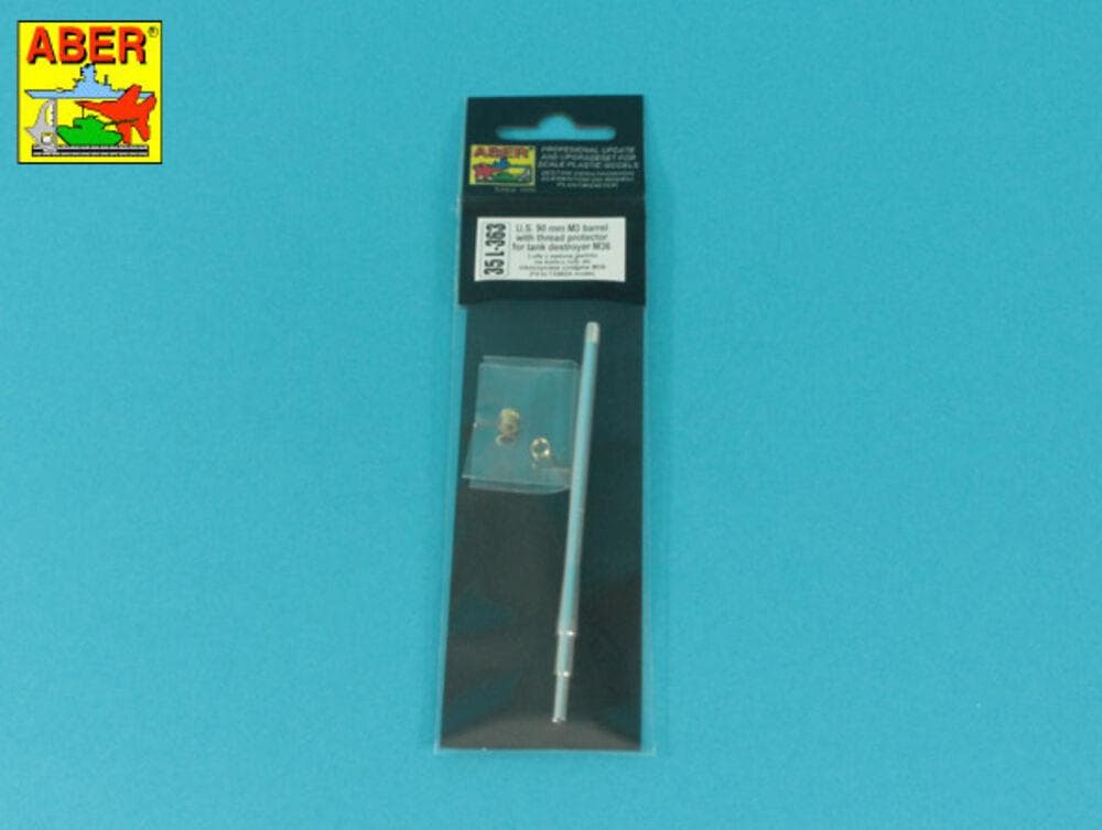 90 Mm M3 Barrel With Thread Protector For Tank Destroyer M36