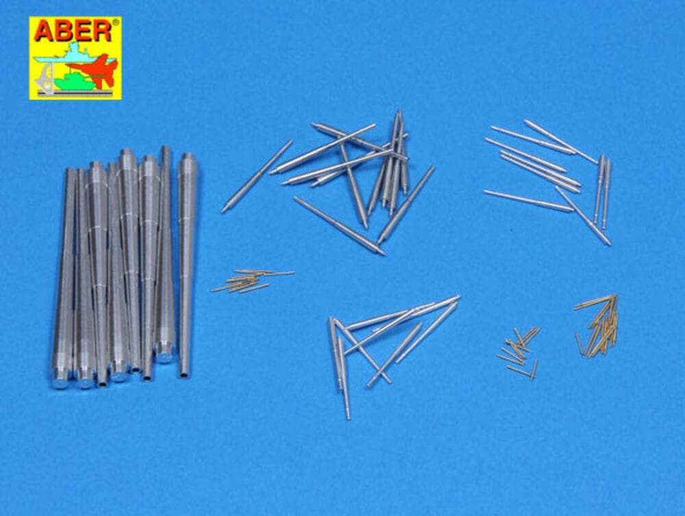 Set Of Barrels For Bismarck  8 X 380mm | 12 X 150mm  | 16 X 105mm | 16 X 37mm | 22 X 20mm